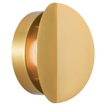 Dottie Wall Sconce - Burnished Brass / White Glass