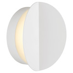 Dottie Wall Sconce - Matte White / White Glass