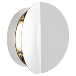 Dottie Wall Sconce - Polished Nickel / White Glass