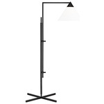 Franklin Task Floor Lamp - Deep Bronze / White