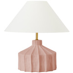 Veneto Table Lamp - Dusty Rose / White Linen