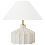 Veneto Table Lamp - Matte Concrete / White Linen