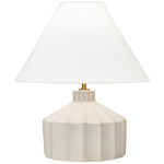 Veneto Table Lamp - Matte Concrete / White Linen