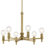 Torvee Chandelier - Brushed Natural Brass