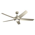 Kapono Ceiling Fan with Light - Brushed Nickel / Brushed Nickel