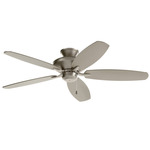 Renew Patio Ceiling Fan - Brushed Nickel / Satin Black / Silver