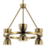 Baland Chandelier - Brushed Natural Brass / Brushed Natural Brass