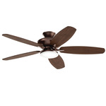 Renew Designer Ceiling Fan with Light - Satin Natural Bronze / Cherry / Walnut