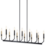 Armand Linear Chandelier - Black