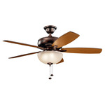 Terra Select Ceiling Fan with Light - Oil Brushed Bronze / Cherry / Walnut
