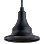 Hampshire Outdoor Pendant - Textured Black / Textured Black