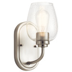 Valserrano Wall Sconce - Brushed Nickel / Clear Seeded
