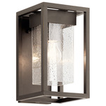 Mercer Outdoor Wall Sconce - Olde Bronze / Clear Seeded