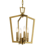 Abbotswell Chandelier - Natural Brass