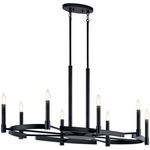 Tolani Oval Chandelier - Black