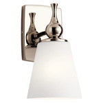 Cosabella Wall Sconce - Polished Nickel / Satin Etched