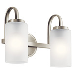 Kennewick Bathroom Vanity Light - Brushed Nickel / Satin Etched