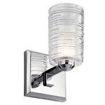 Giarosa Wall Sconce - Chrome / Clear