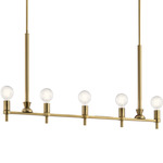 Torvee Linear Chandelier - Brushed Natural Brass