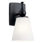 Cosabella Wall Sconce - Black / Satin Etched