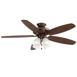 Renew Premier Ceiling Fan with Light - Oil Brushed Bronze / Cherry / Walnut