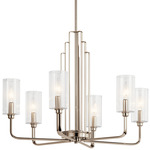 Kimrose Chandelier - Polished Nickel / Clear