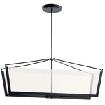 Calters Chandelier - Black / Clear