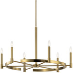 Tolani Chandelier - Brushed Natural Brass