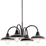 Marrus Chandelier - Weathered Zinc / Weathered Zinc