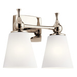 Cosabella Bathroom Vanity Light - Polished Nickel / Satin Etched