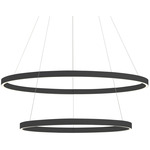 Cerchio Chandelier - Black / Frosted