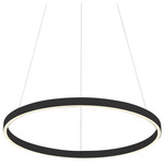 Cerchio Pendant - Black / Frosted