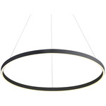 Cerchio Pendant - Black / Frosted