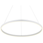 Cerchio Pendant - White / Frosted