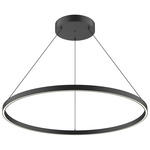 Cerchio Pendant - Black / Frosted