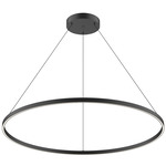 Cerchio Pendant - Black / Frosted