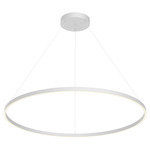 Cerchio Pendant - White / Frosted