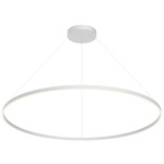 Cerchio Pendant - White / Frosted