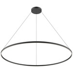 Cerchio Pendant - Black / Frosted