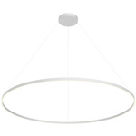 Cerchio Pendant - White / Frosted