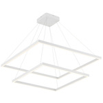 Piazza Chandelier - White / Opal