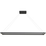 Piazza Linear Pendant - Black / Opal