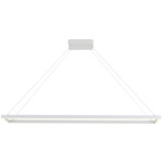 Piazza Linear Pendant - White / Opal