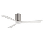 Irene Hugger Ceiling Fan - Brushed Pewter / Matte White