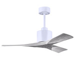 Nan Ceiling Fan - Matte White / Barn Wood Tone