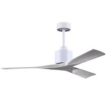 Nan Ceiling Fan - Matte White / Barn Wood