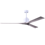 Nan Ceiling Fan - Matte White / Barn Wood