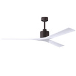 Nan Ceiling Fan - Textured Bronze / Matte White