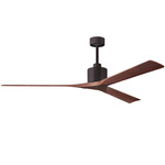 Nan Ceiling Fan - Textured Bronze / Walnut Tone