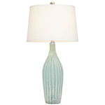 Melanza Table Lamp - Green / Off White